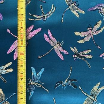 Preview: TURQUOISE BUTTERFLY Satin aus China